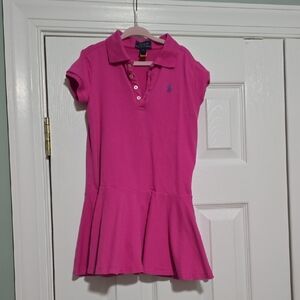 Polo by Ralph Lauren Hot Pink Polo Shirt Dress